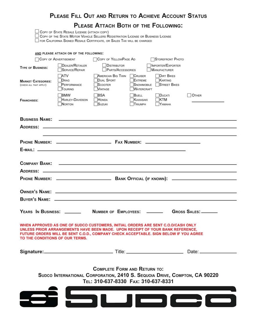 Sudco Dealer Application